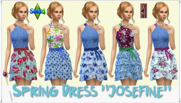  Annett`s Sims 4 Welt: Spring Dress Josefine