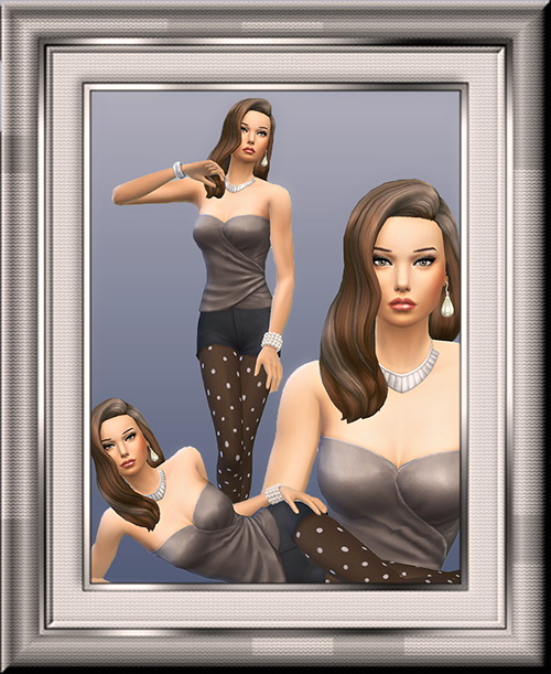  Les Sims 4 Passion: Mary Silver female sims model