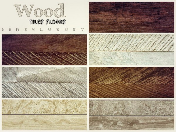  Sims4Luxury: Wood Tiles Floors