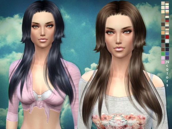  The Sims Resource: Hair 03   Rose hair by Sim2fanbg