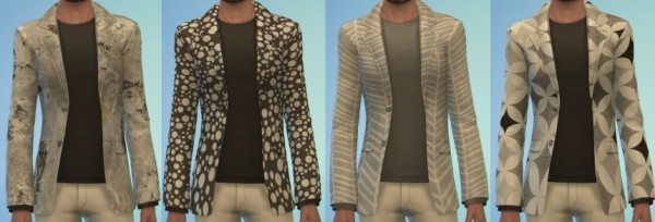  The simsperience: 4 Men’s Jackets + 2 Matching Pants