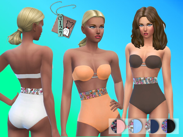  The Sims Resource: Crystals Swimsuit by Atea127