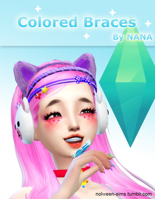  Nolween: Colored braces 6 colors   By Nana