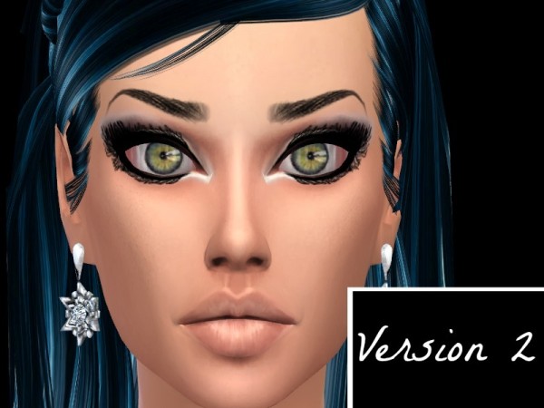  The Sims Resource: Midnight Eyeliner + Eyelashes Set by Queen BeeXxx21