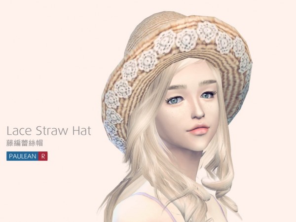 Paluean R Sims: Lace Straw Hat
