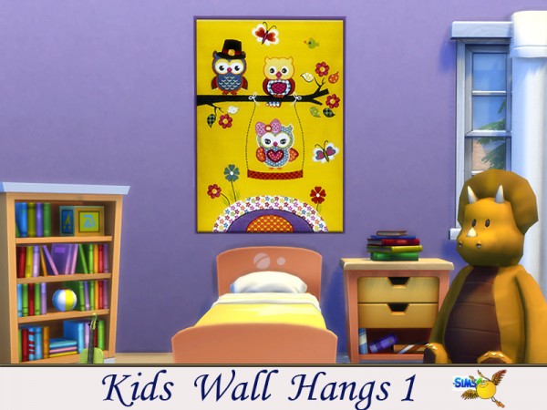  The Sims Resource: Kids wall hangs by Evi