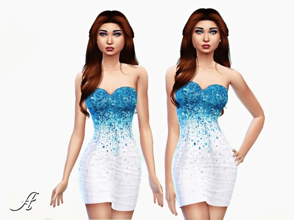  The Sims Resource: Icy Dress by Apathie