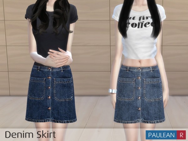  Paluean R Sims: Denim Skirt