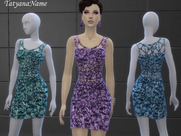  The Sims Resource: Brilliant party dress by Tatyana Name