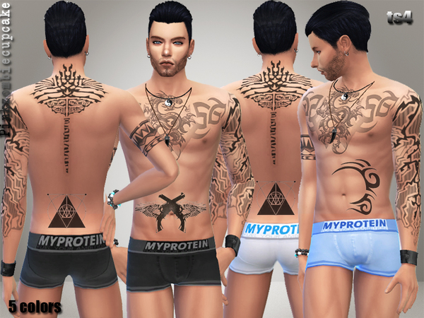  The Sims Resource: My Protein Underwear by Pinkzombiecupcake