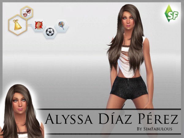  The Sims Resource: Alyssa Perez by SimFabulous