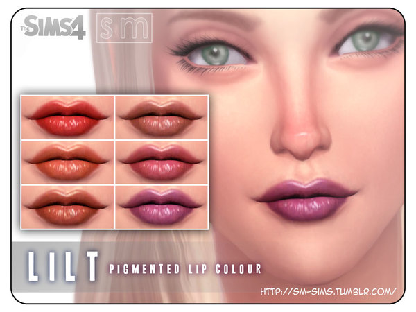  The Sims Resource: Lilt   Pigmented Lip Colour by Screaming Mustard