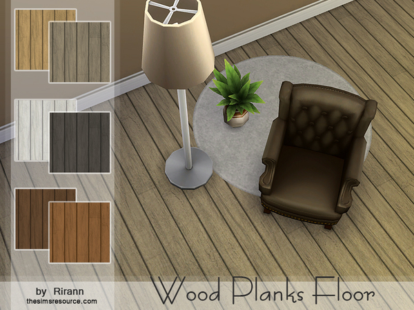  The Sims Resource: Wood Planks Floor by Rirann