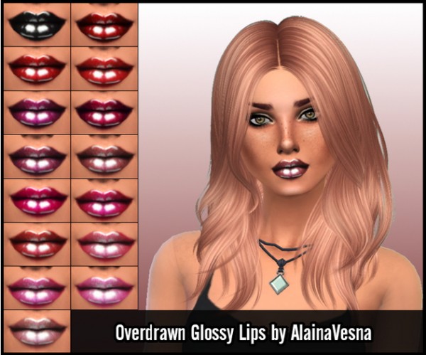  Alaina Vesna: 400 Follower Gift   Overdrawn Glossy Lips