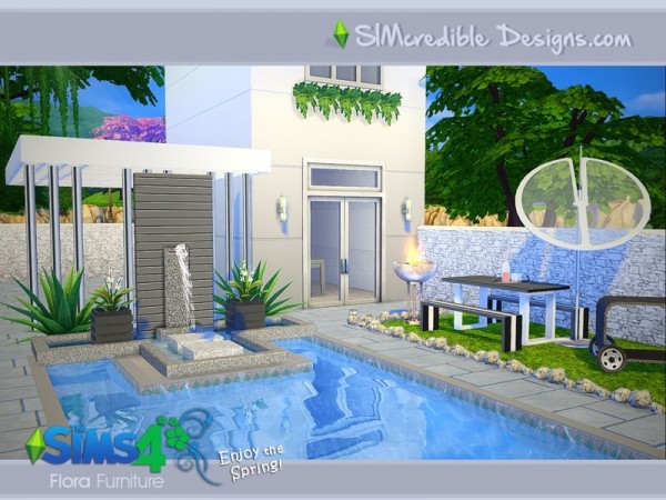The Sims Resource: Flora outdoor set by SImcredible Design