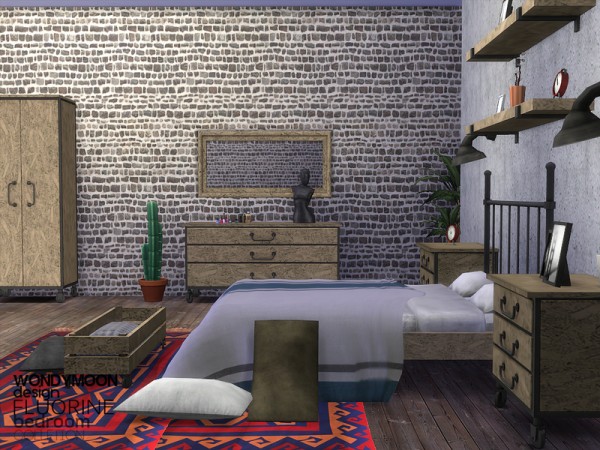  The Sims Resource: Fluorine Bedroom by wondymoon