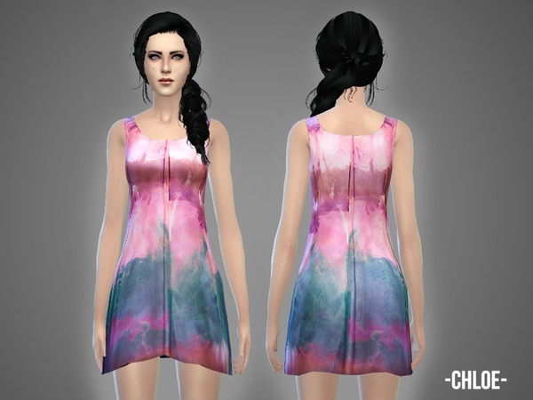  The Sims Resource: Chloe   dress by April