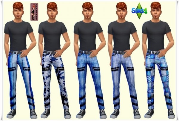  Annett`s Sims 4 Welt: Jeans Freetime for Men
