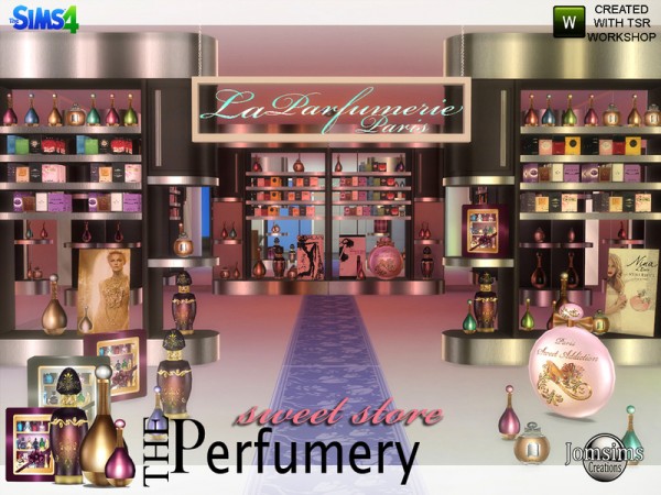  The Sims Resource: The Perfumery sweet store by Jomsims