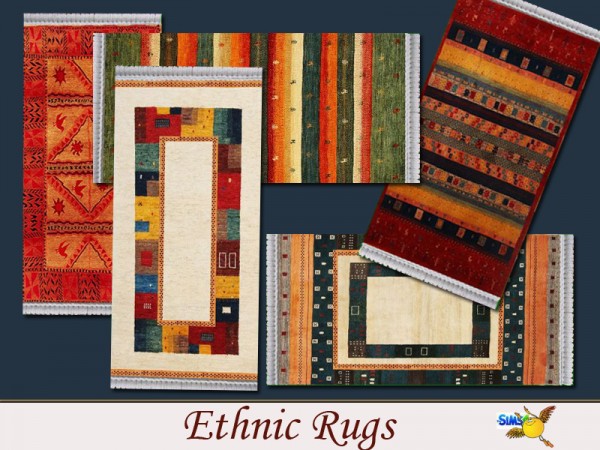  The Sims Resource: Ethnic Rugs by Evi