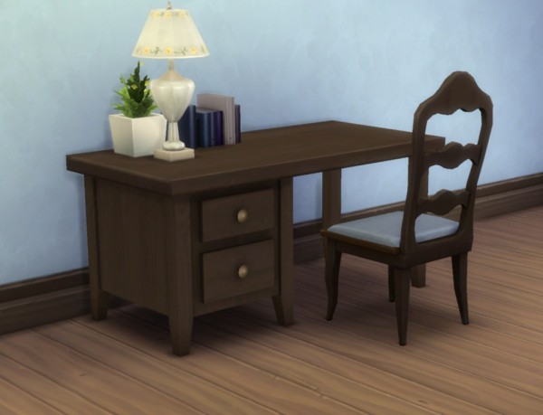  Mod The Sims: Boring Desk by plasticbox