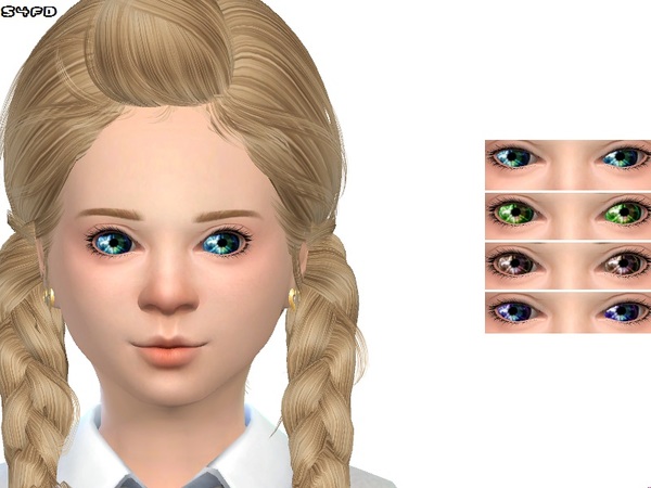  The Sims Resource: Cosmic eyes child by DivaDelic06