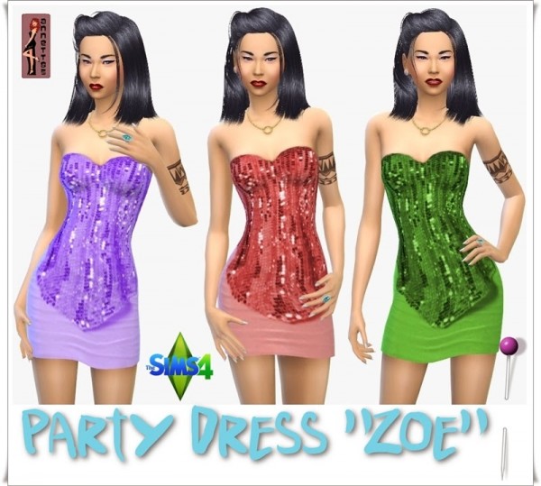  Annett`s Sims 4 Welt: Party Dress Zoe