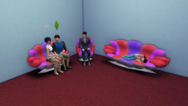  Mod The Sims: The Anemone living room set by necrodog