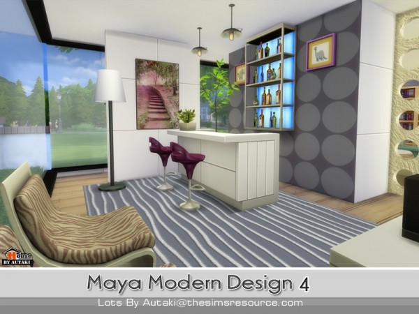  The Sims Resource: Maya Modern Design 4 by Autaki