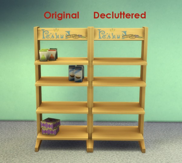  Mod The Sims: Decluttered Tower of Treats Display Shelves by IgnorantBliss