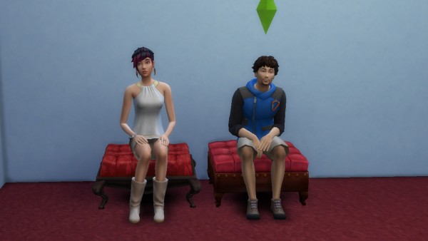  Mod The Sims: Captain Rodrigo and Intimate single ottomans by necrodog