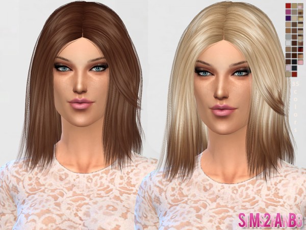  The Sims Resource: Medium Hair   01 by Sims2fanbg