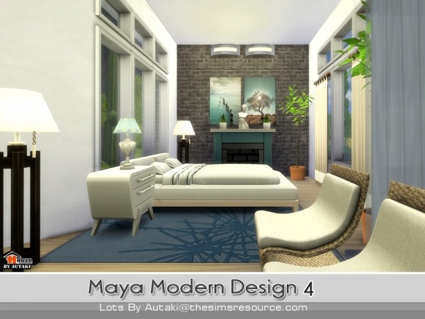  The Sims Resource: Maya Modern Design 4 by Autaki