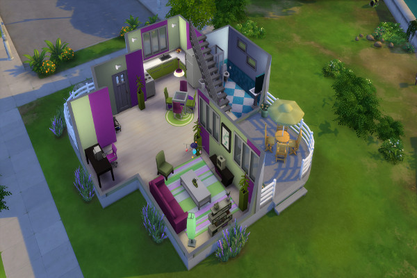  Blackys Sims 4 Zoo: Starter house  spring by Sims Atelier