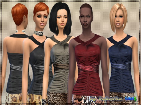  The Sims Resource: Set Shirts with Drapery by Bukovka