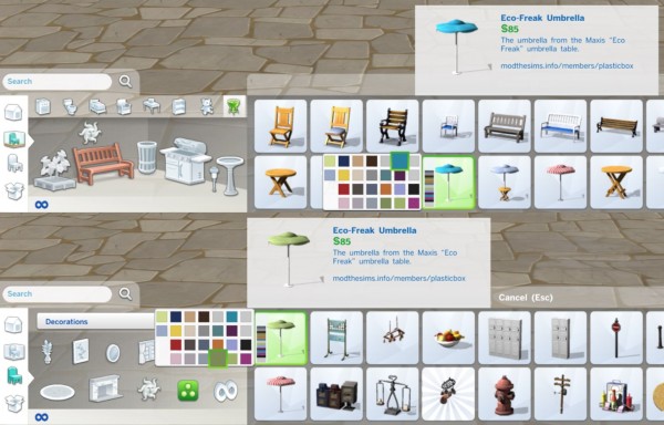  Mod The Sims: Eco Freak Patio Umbrella by plasticbox