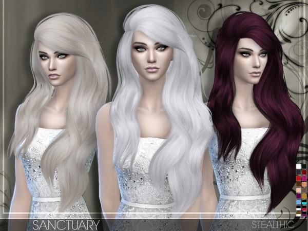  The Sims Resource: Stealthic   Sanctuary hairstyle