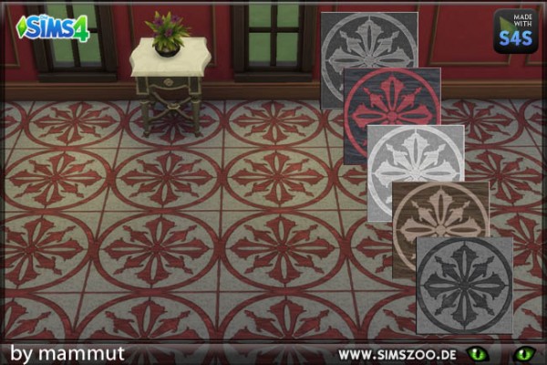  Blackys Sims 4 Zoo: Small Rosette floor by mammut