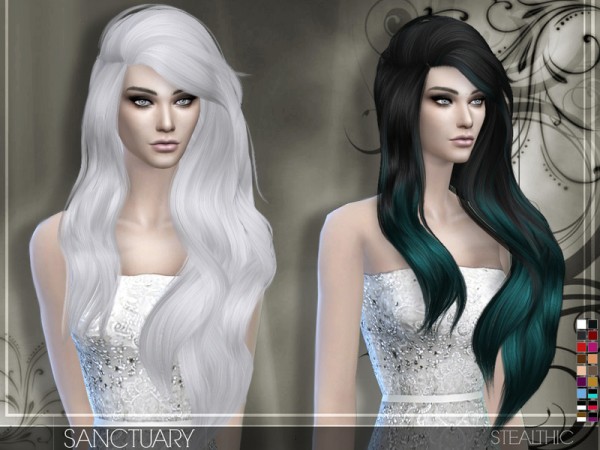  The Sims Resource: Stealthic   Sanctuary hairstyle