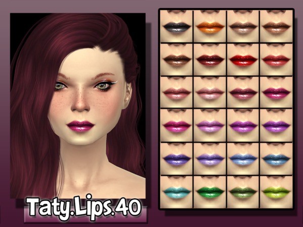  The Sims Resource: Lips 40 by Taty