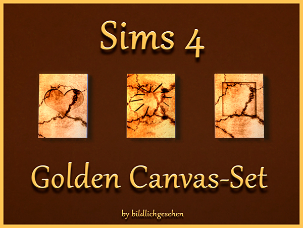  Akisima Sims Blog: Golden Canvas Set