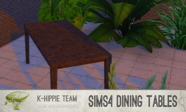  Mod The Sims: 10 Dining Tables volume 1 by Blackgryffin