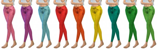  Miss Paraply: Technicolor denim tights