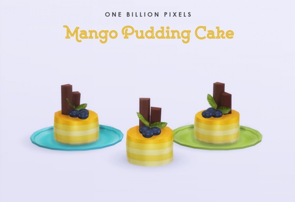  One Billion Pixels: Decor Cakes & Plate With Slot