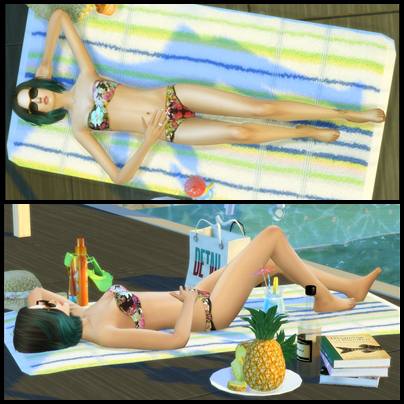  My Fabulous Sims: Beach Pose v2 by Dreacia