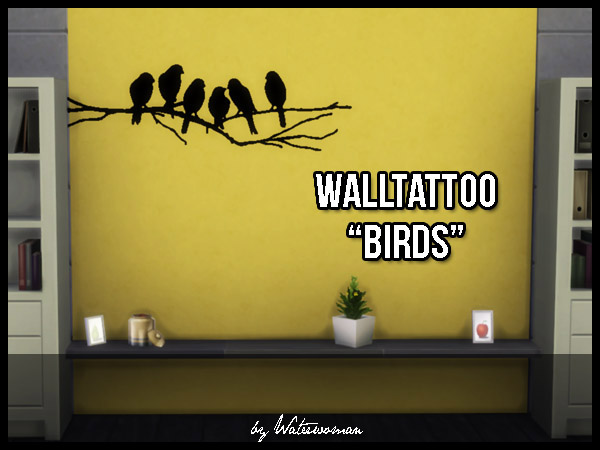 Akisima Sims Blog: Walltattoos “Fly away”
