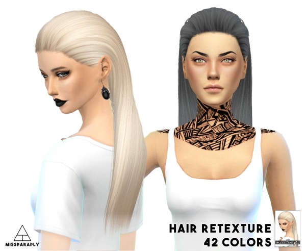  Miss Paraply: Hair retexture   Nightcrawler 19   42 colors