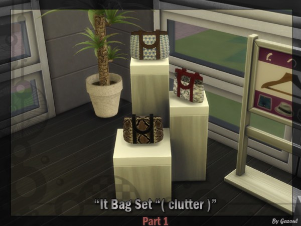  The Sims Resource: It bag Set   Salable