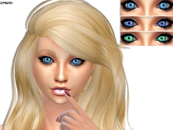  The Sims Resource: Sparkling Eyes by DivaDelic06