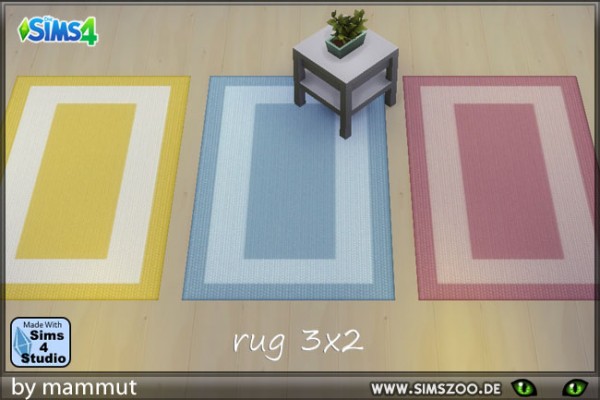  Blackys Sims 4 Zoo: Rugs pastel 1